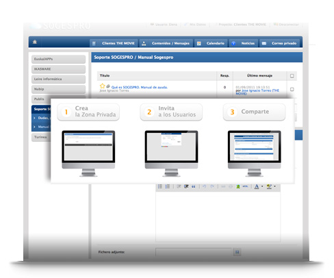 sogespro Aplicación Online para la gestión de la comunicación y la documentación de tu organización. sogespro Aplicación Online para la gestión de la comunicación y la documentación de tu organización.