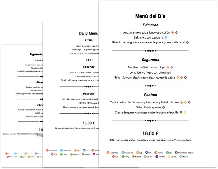 CREAR MENUS DE RESTAURANTES CON ALÉRGENOS THEMOVIE